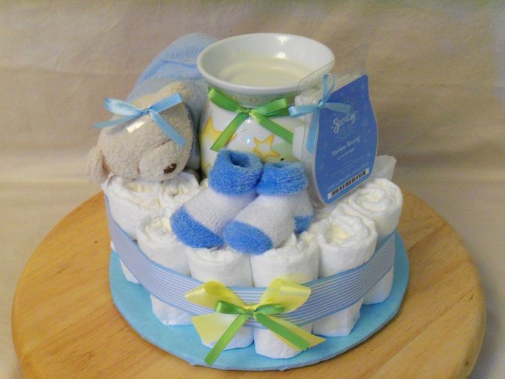 Boy Baby Shower Gift Diaper Cake