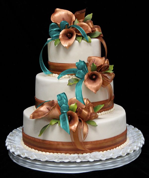 11 Photos of Top Pinterest Wedding Cakes Bronze