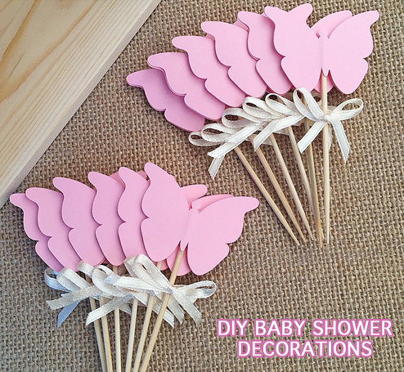 DIY Butterfly Baby Shower Decorations