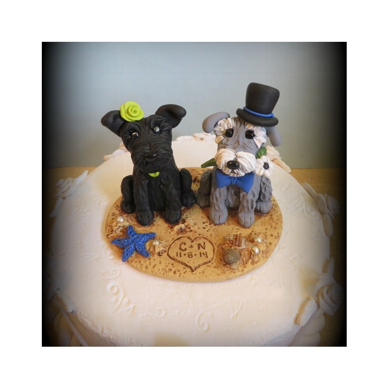 Dog Themed Wedding Cake Toppers