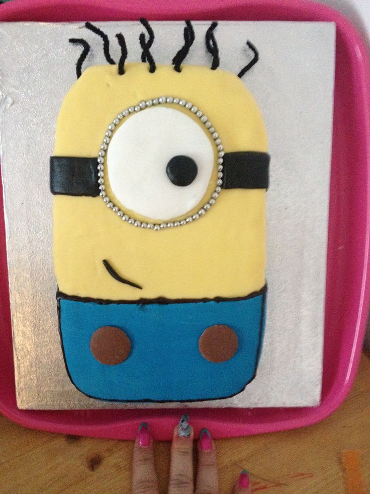 Homemade Minion Birthday Cake