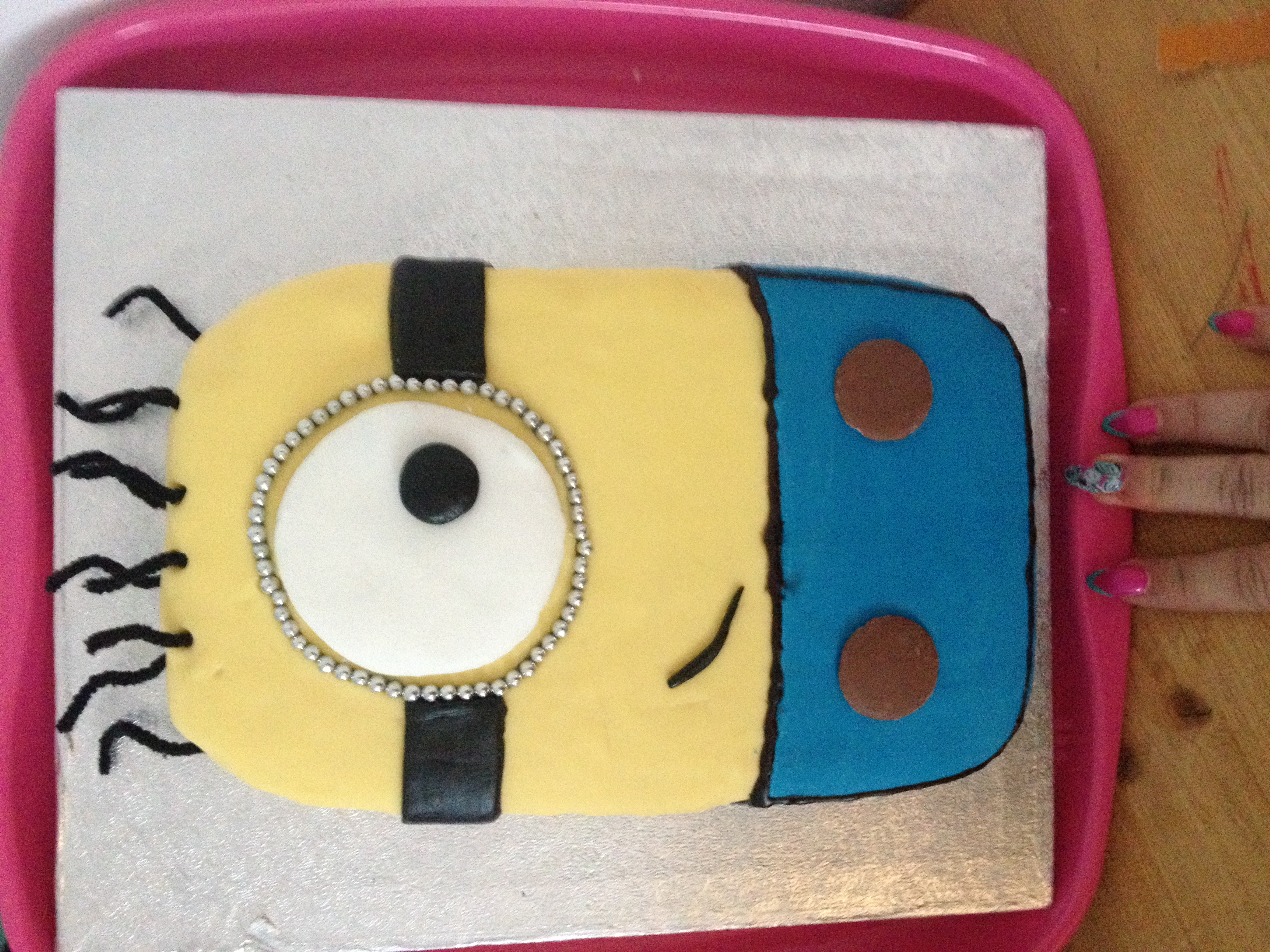 Homemade Minion Birthday Cake