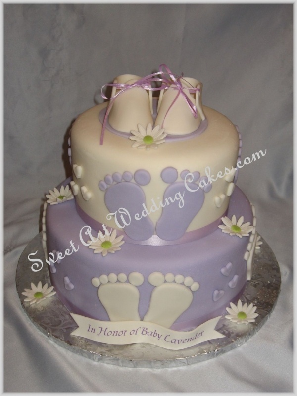 Lavender Baby Shower Cake