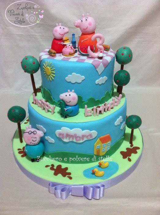 Peppa Pig Birthday Cake