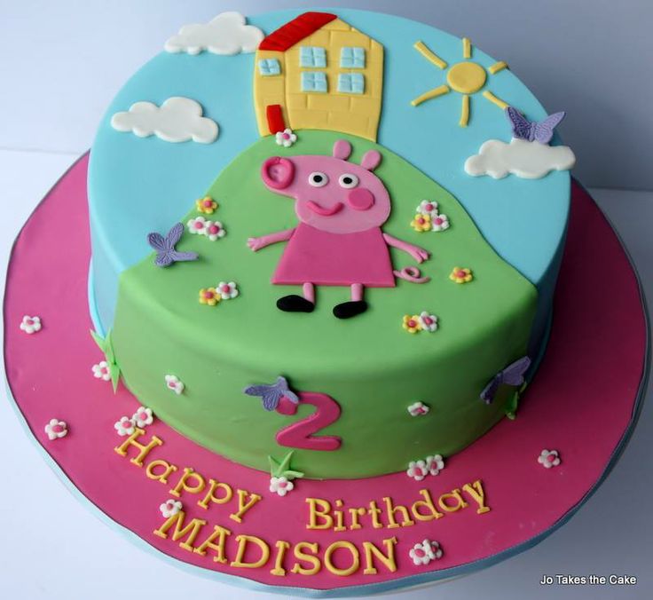 Peppa Pig Birthday Cake