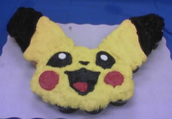 Pikachu Cupcake Cake