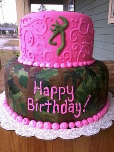 Pink Camo Birthday Cake Ideas