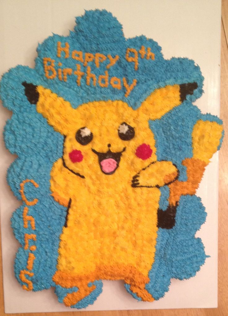 Pokemon Cupcake Cake