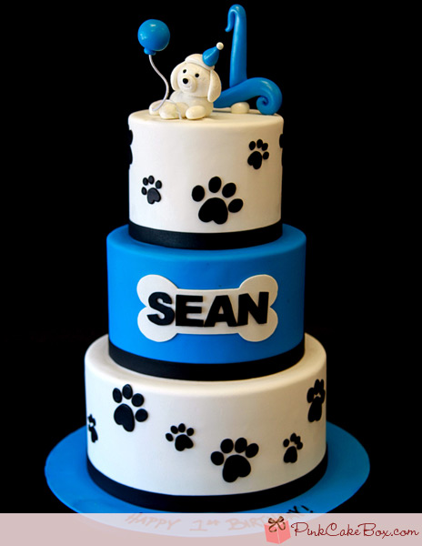 12 Photos of Puppy Themed 1st Birthday Cakes