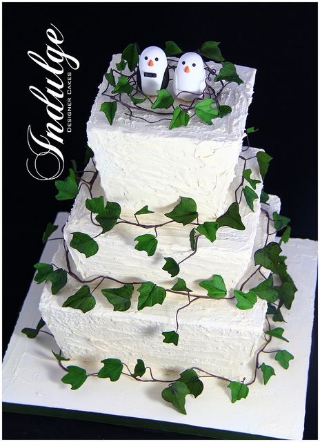 Rustic Square Wedding Cakes