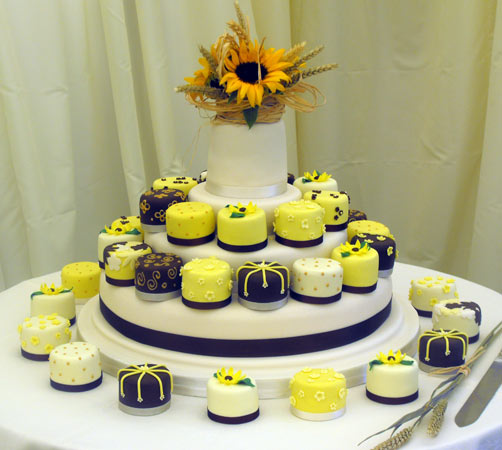 Sunflower Wedding Cakes Cupcakes