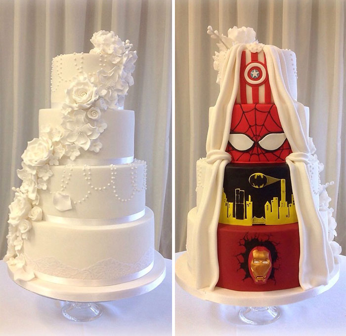 Superhero Wedding Cake