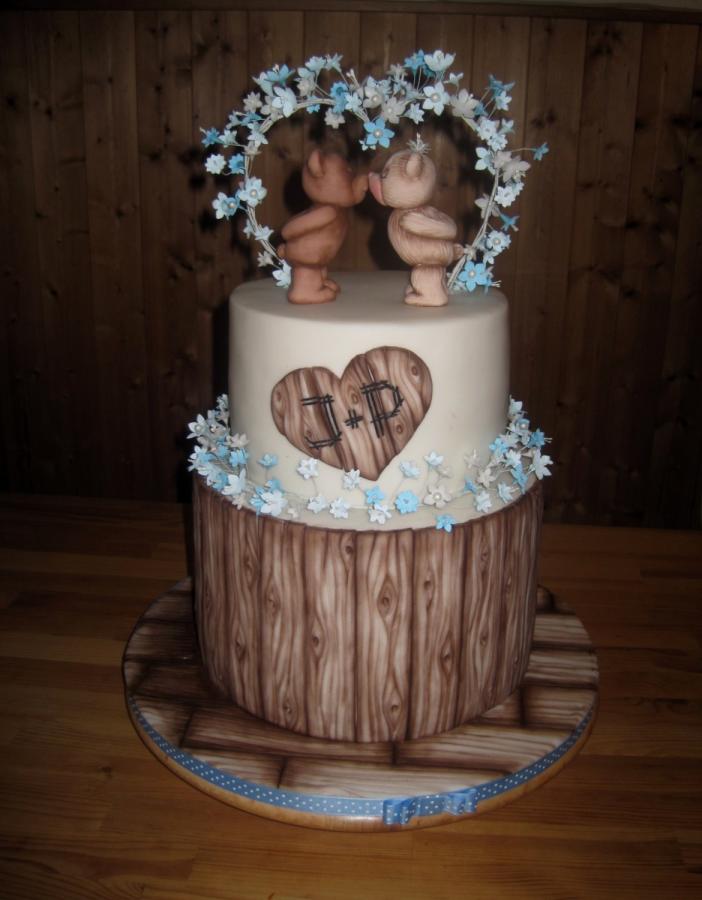 Teddy Bear Wedding Cake