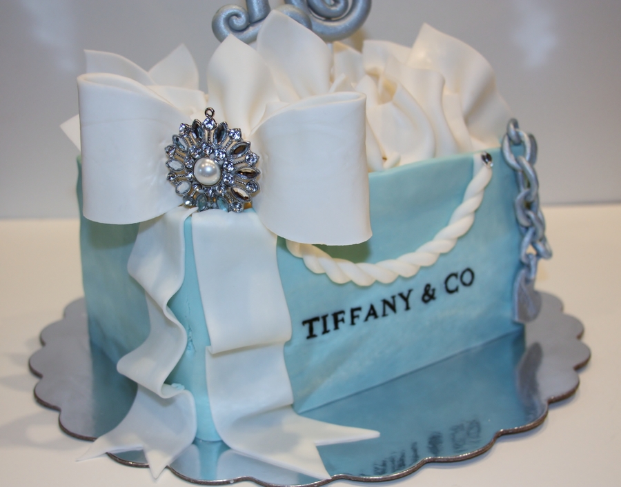 Tiffany Blue Sweet 16 Birthday Cake