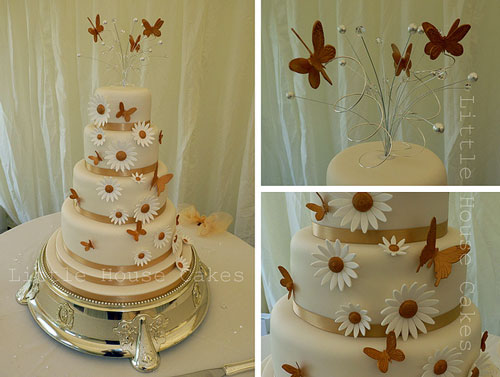 Wedding Cake with Butterflies