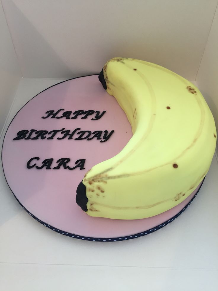 Banana Shaped Cake