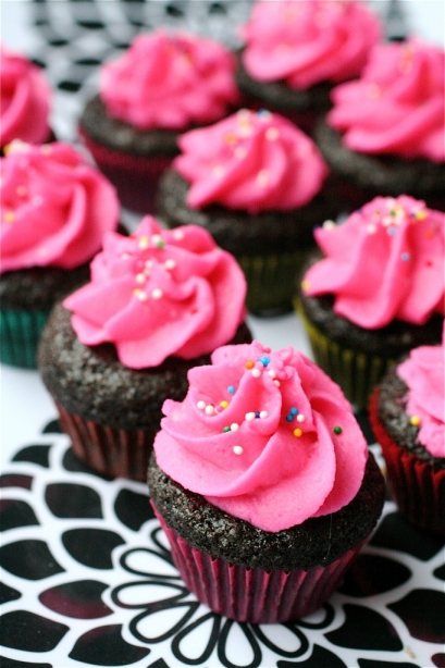 Mini Chocolate Cupcakes