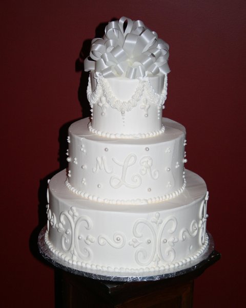 Octagon Shaped Wedding Cake