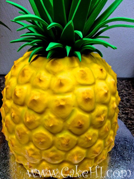 Pineapple Shaped Cake