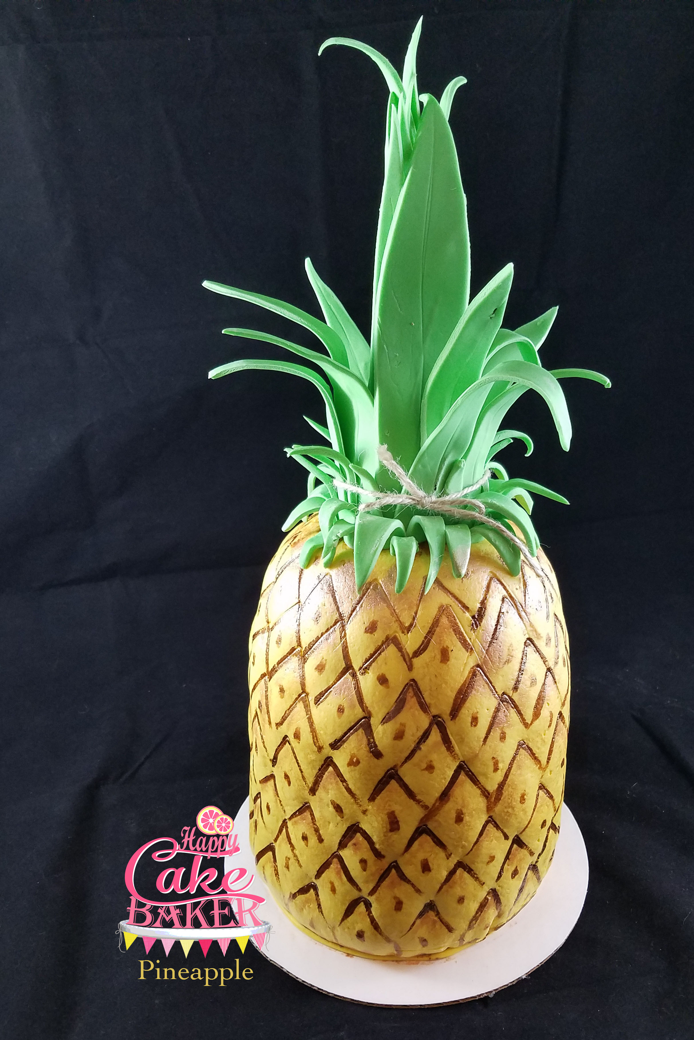 Pineapple Shaped Cake