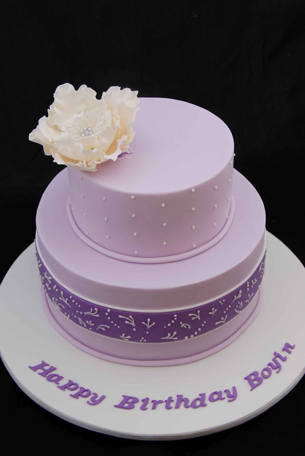 Purple Birthday Cake