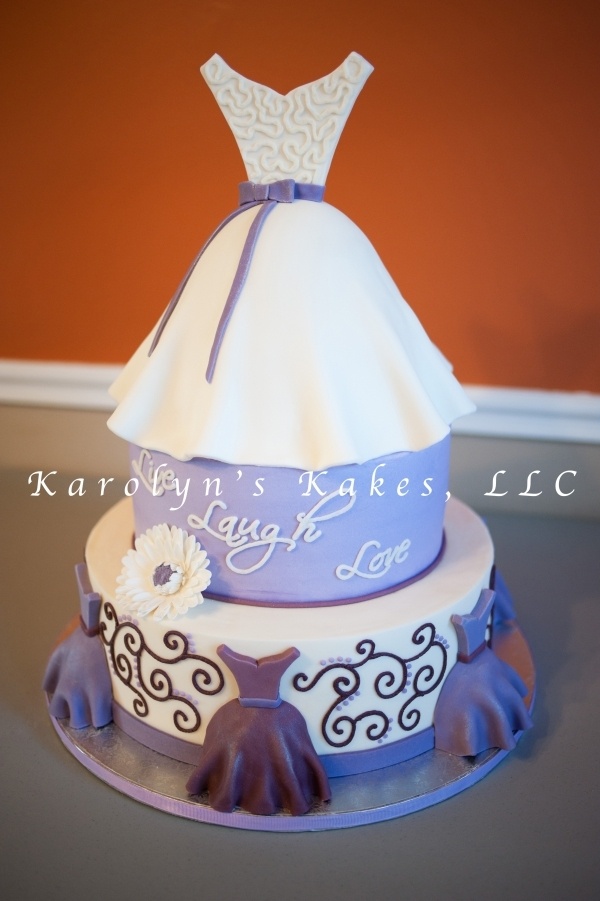 Purple Bridal Shower Cake