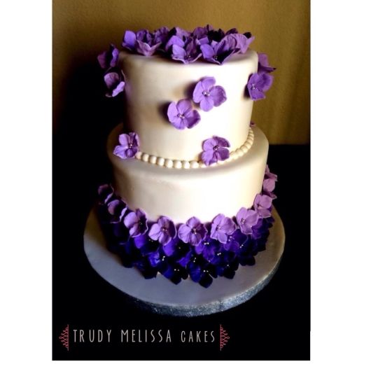 Purple Bridal Shower Cake