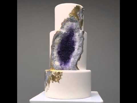 Wedding Cake Amethyst Geode