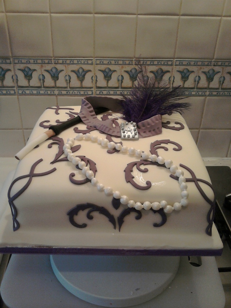 1920s Birthday Cake