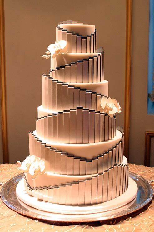 Art Deco Wedding Cake