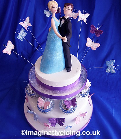 Ballroom Dancing Birthday Cake