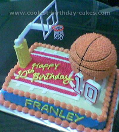 Basketball Birthday Cake