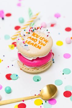 Birthday Cake Macarons