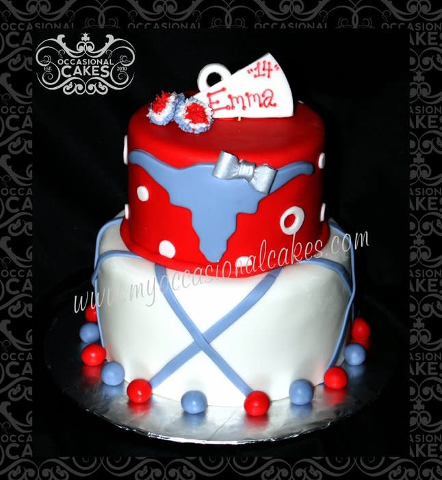 Cheerleader Birthday Cake