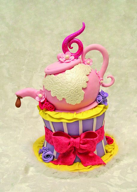 Fancy Nancy Tea Party Cake