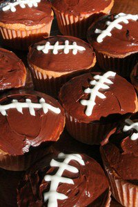 Football Cupcakes