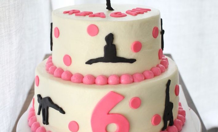 Gymnastics Birthday Cake