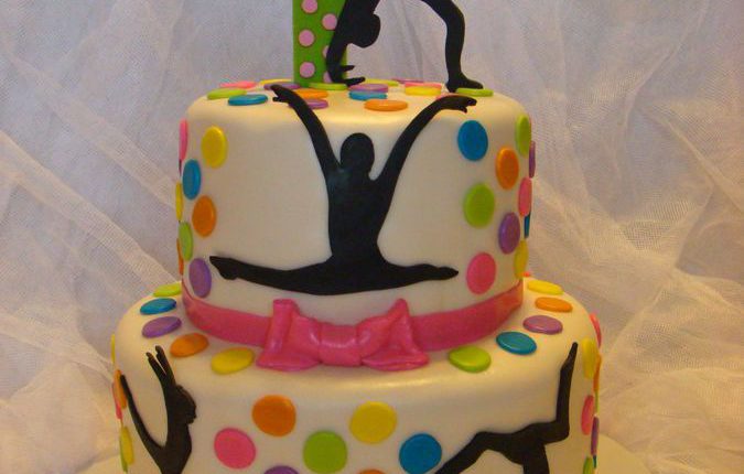 Gymnastics Birthday Cake