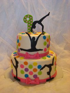 Gymnastics Birthday Cake