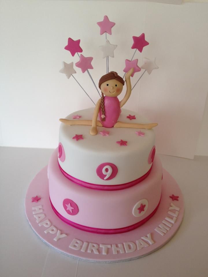 11 Photos of Gymnastics Flip It For Birthday Cakes