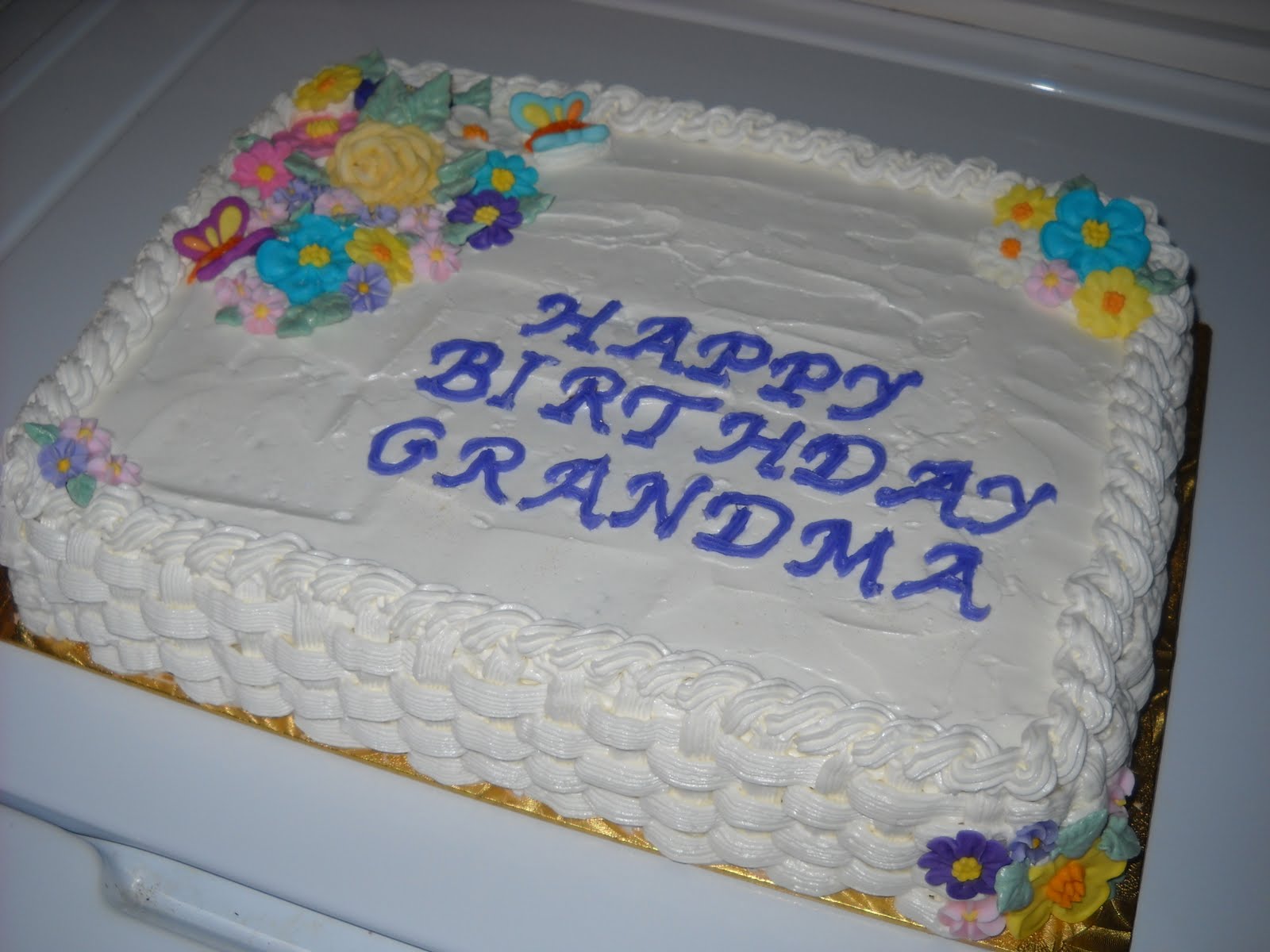 Happy Birthday Grandma Cake