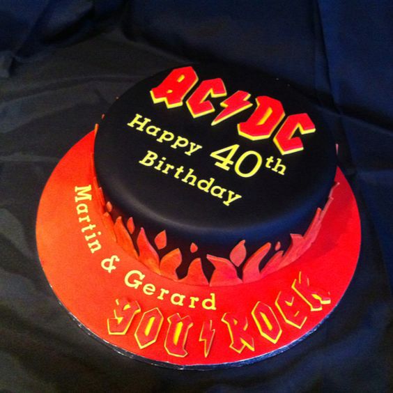 Heavy Metal Birthday Cake