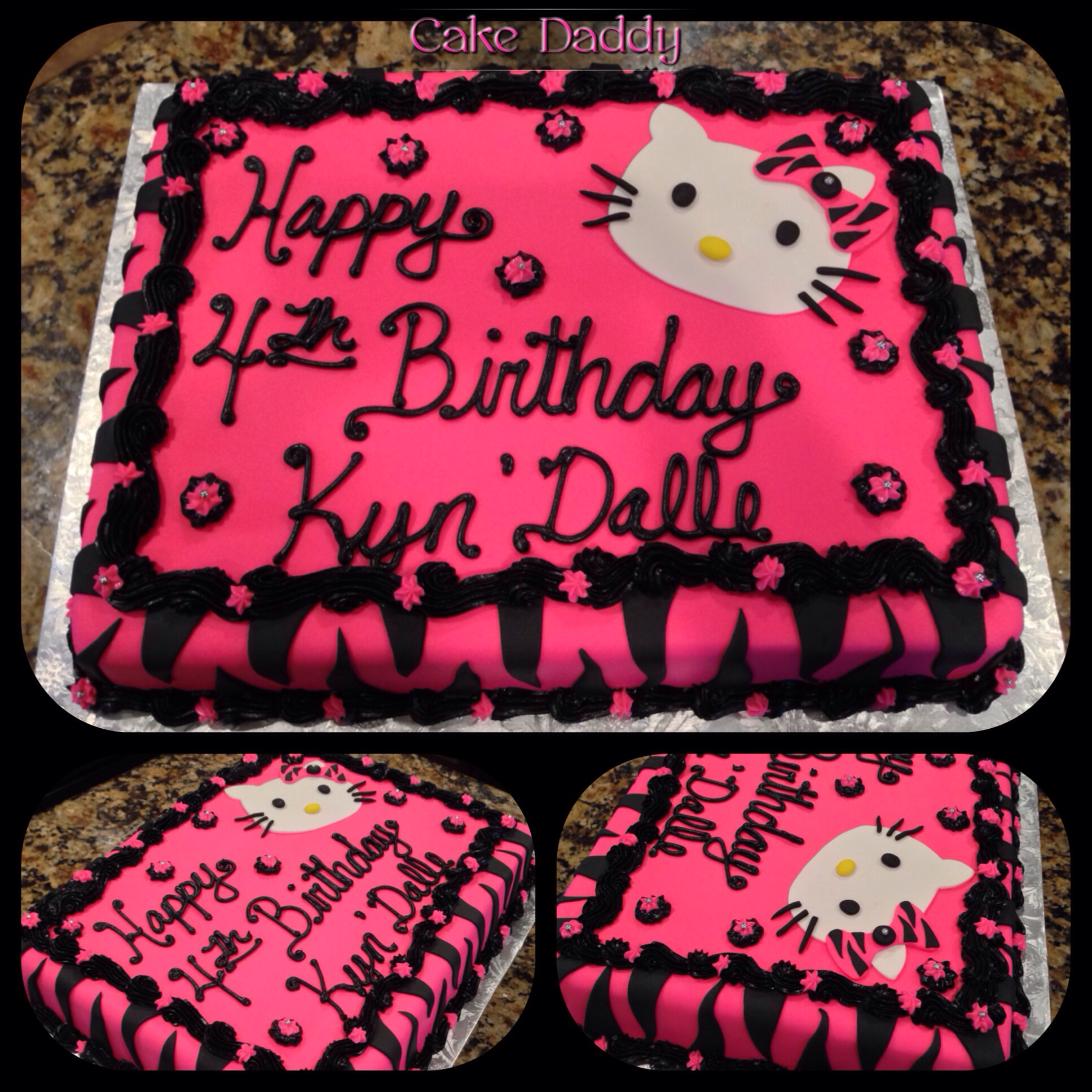 7 Photos of Nerdy Hello Kitty Zebra Birthday Cakes