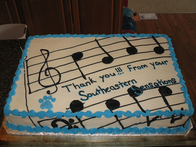 Music Note Cake