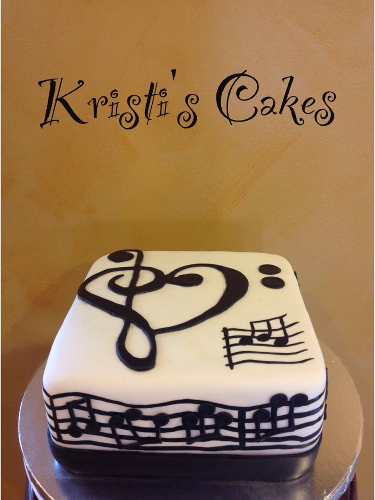 Music Note Cake