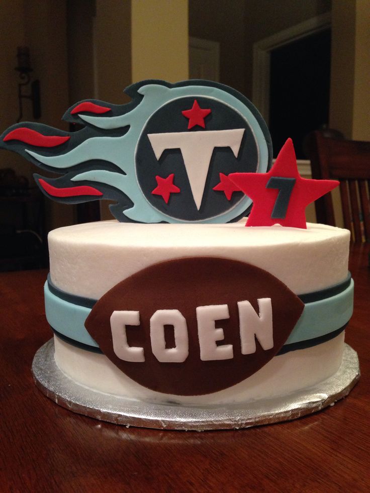 NFL Tennessee Titans Birthday Cake