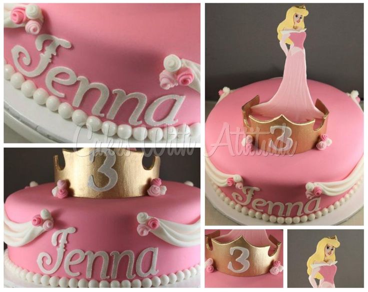 Princess Sleeping Beauty Aurora's Birthday Cake