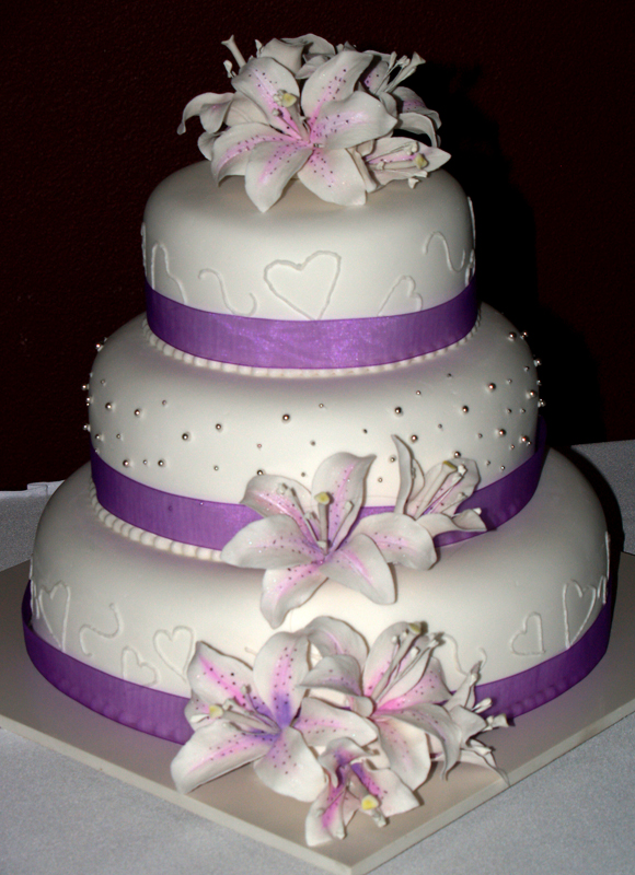 Purple Wedding Cake Ideas