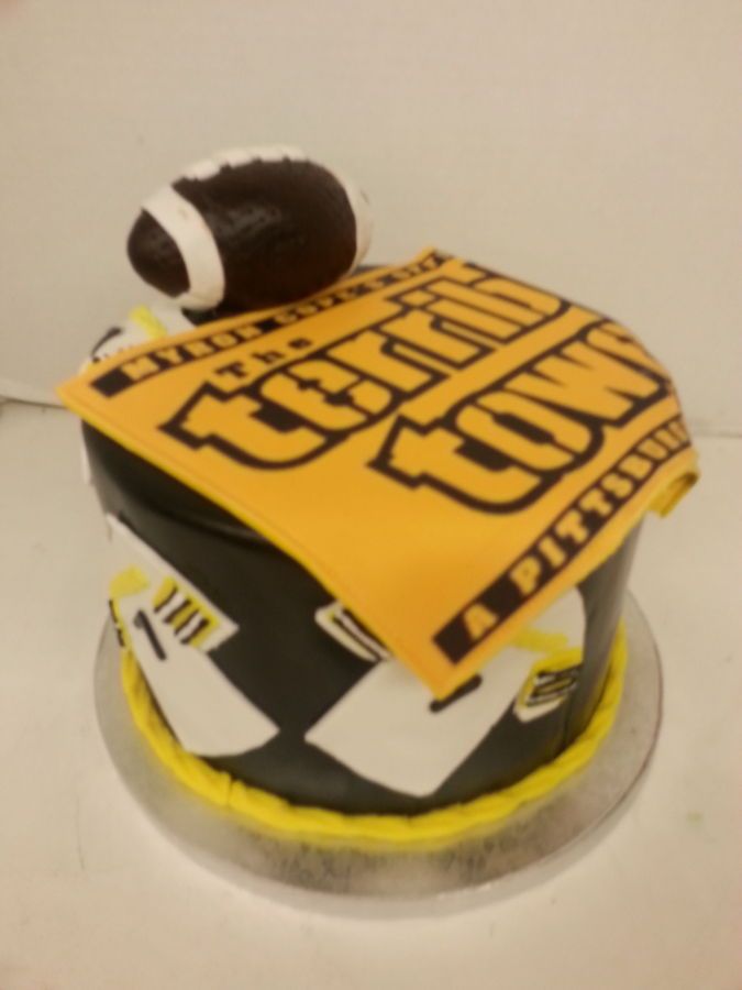 Steeler Terrible Towel Birthday Cake