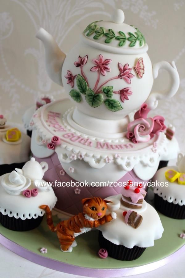 Tea Party Cupcake Cake